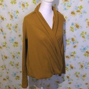 Akemi & Kim Faux Wrap Sweater